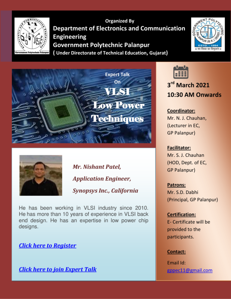 Expert Lecture: VLSI Low Power Techniques