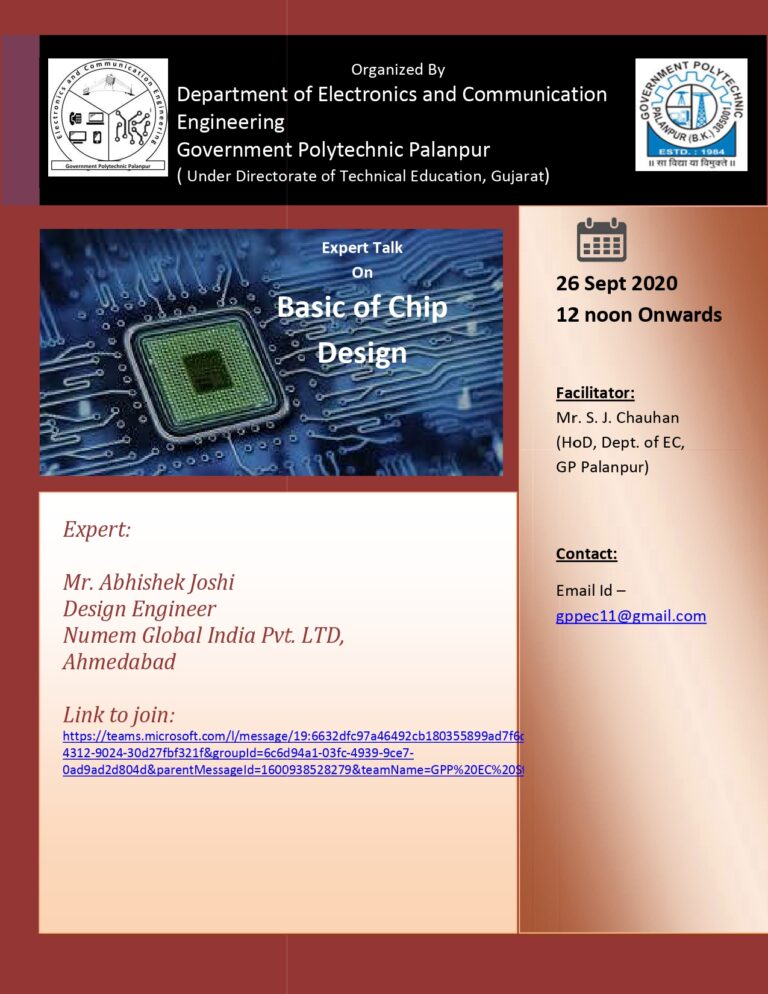 Expert Lecture: Basics of Chip Design
